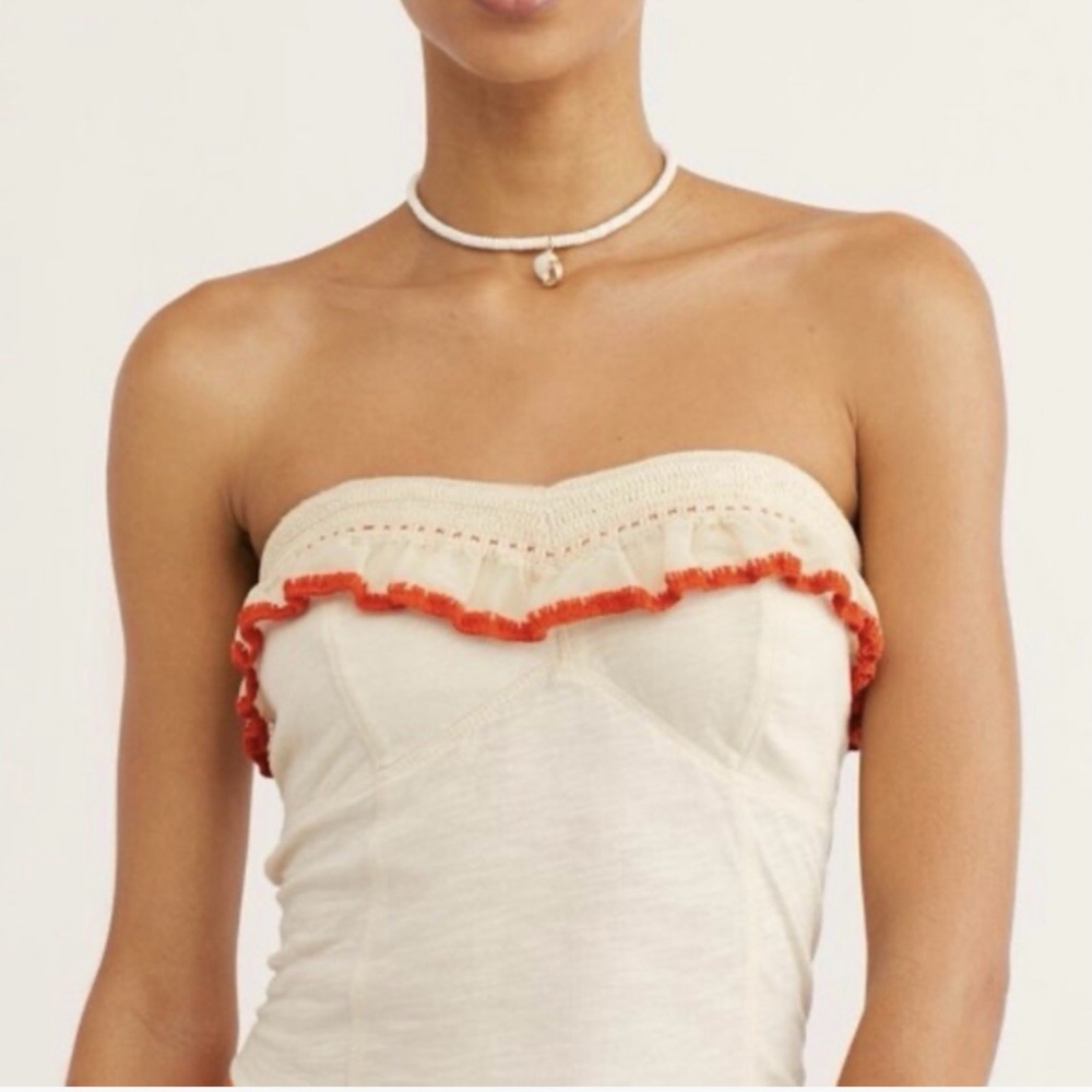 Free People Float on Ruffle Tube Top